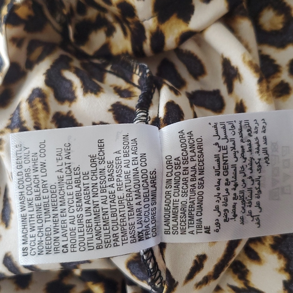 INC International Concepts Intimates Cheetah 🐆 Pajama Night ware - Picture 13 of 14